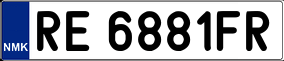 Trailer License Plate